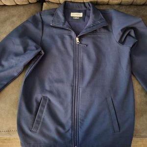 Magellan Outdoors - Boys Large Navy Fleece Lined Shell Coat - Good Condition